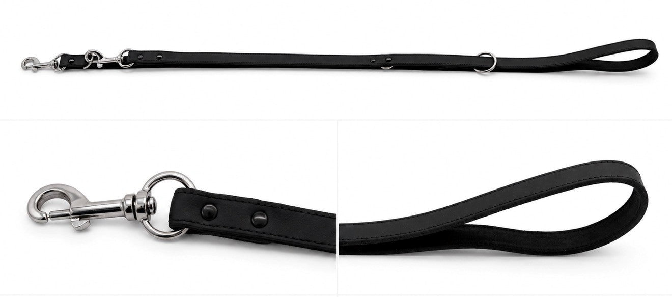 Police Lead - Leather Multifunction 3 - 6 ft