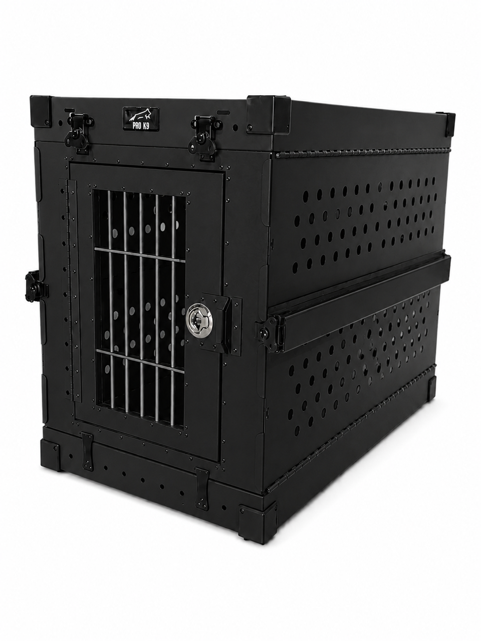 Aluminum Collapsible Dog Crate - Lockable with keys - IATA Compliant