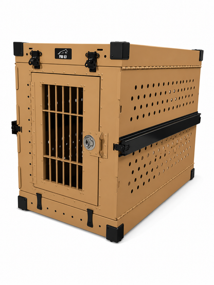 Aluminum Collapsible Dog Crate - Lockable with keys - IATA Compliant