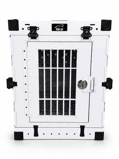 Aluminum Collapsible Dog Crate - Lockable with keys - IATA Compliant