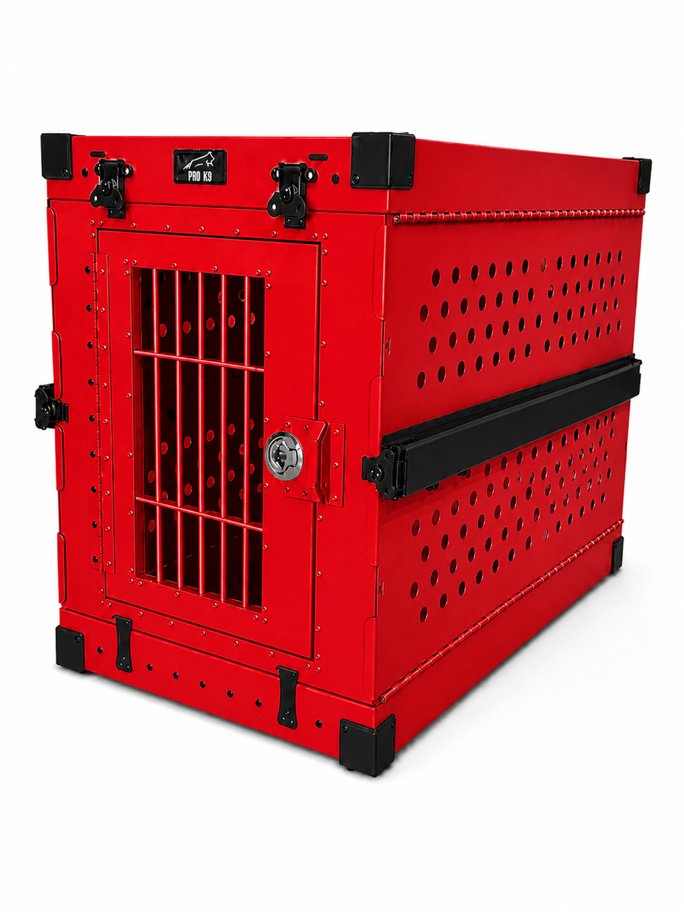Aluminum Collapsible Dog Crate - Lockable with keys - IATA Compliant