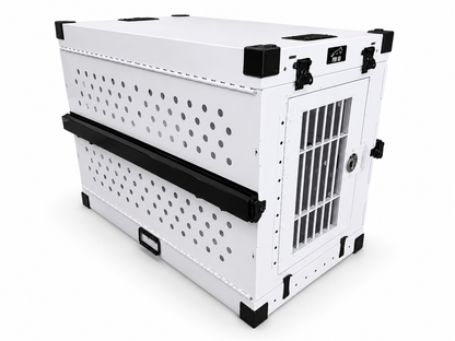 Aluminum Collapsible Dog Crate - Lockable with keys - IATA Compliant
