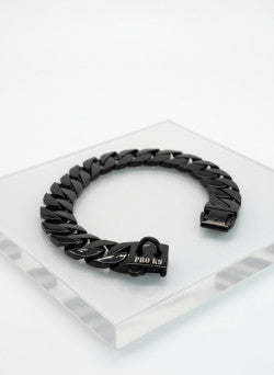 Pro K9 Luxe Gold & Tungsten Cuban Link Collar