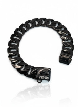 Pro K9 Luxe Gold & Tungsten Cuban Link Collar