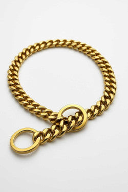 Pro K9 Luxe Gold Check Chains