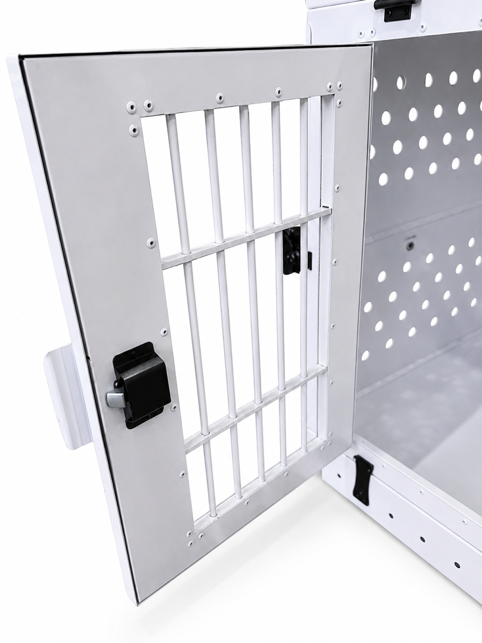 Aluminum Collapsible Dog Crate - Lockable with keys - IATA Compliant