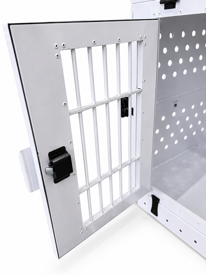 Aluminum Collapsible Dog Crate - Lockable with keys - IATA Compliant