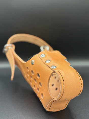 Schweikert Tan Leather Muzzle