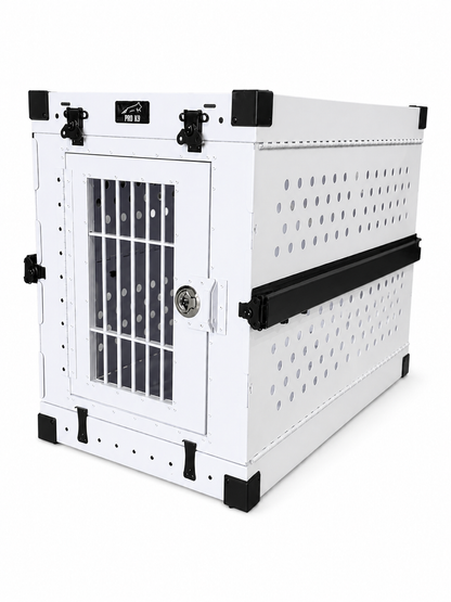 Aluminum Collapsible Dog Crate - Lockable with keys - IATA Compliant