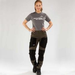 active stretch pants brown women