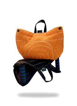 black and orange m