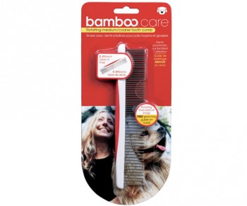 Bamboo Dog Tooth Comb